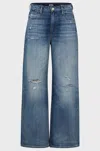 Hugo Boss Wide-leg Jeans In Blue Rigid Denim