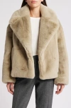Hugo Boss Boss Curmeta Faux Fur Jacket In Dried Sage