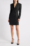 Hugo Boss Boss Dackea Long Sleeve Blazer Minidress In Black