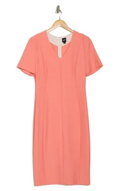 Hugo Boss Boss Damaisa Sheath Dress In Pink