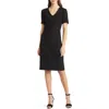 Hugo Boss Boss Dijeta Mixed Media Dress In Black