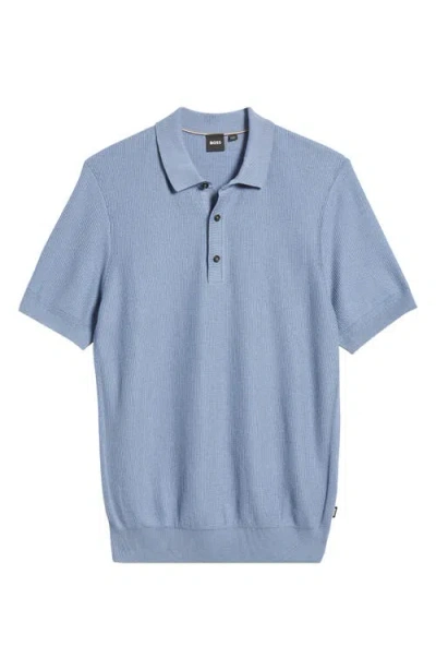 HUGO BOSS BOSS DAREMO COTTON BLEND POLO SWEATER
