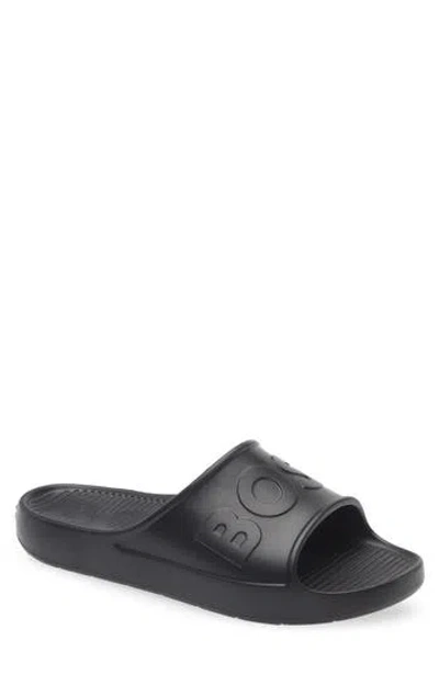 Hugo Boss Boss Darian Slide Sandal In Black