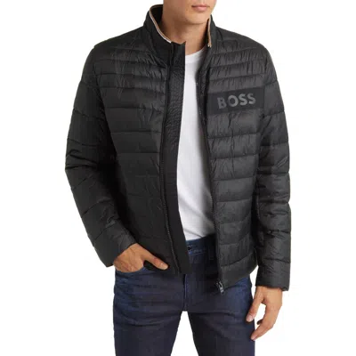 Hugo Boss Boss Darolus Quilted Puffer Jacket In Black