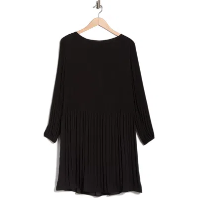 Hugo Boss Boss Dasie Long Sleeve Ribbed Shift Dress In Black