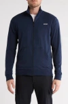 Hugo Boss Skazus Zip Front Sweatshirt In Blue