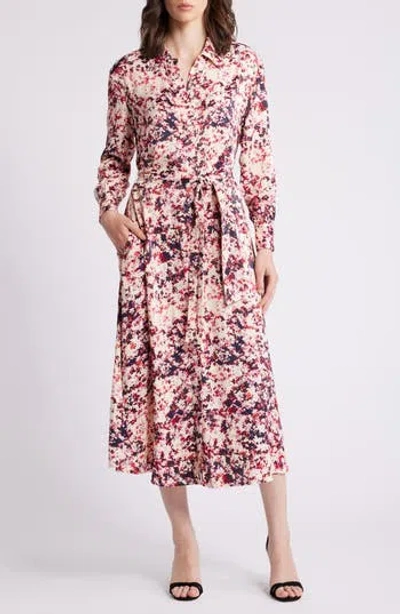 Hugo Boss Boss Davivio Tie Belt Long Sleeve Shirtdress
