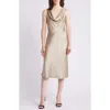 Hugo Boss Satin Relaxed-fit Blouse With Cowl Neckline