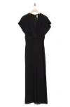 Hugo Boss Boss Debasa Ruched Jumpsuit In Black