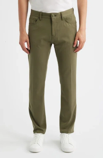 Hugo Boss Boss Delaware Slim Fit Five Pocket Pants In Green