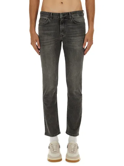 Hugo Boss "delaware" Slim Fit Jeans In Gray