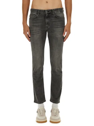 Hugo Boss Boss Delaware Slim Fit Jeans In Gray