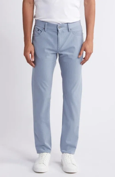 Hugo Boss Boss Delaware Straight Leg Five Pocket Pants In Light Blue