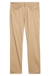 Hugo Boss Boss Delaware Stretch Five Pocket Straight Leg Pants In Open Beige