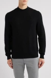 Hugo Boss Boss Derano Virgin Wool Blend Sweater In Black