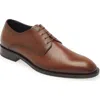 Hugo Boss Boss Mens Medium Brown Lace-up Leather Derby Shoes