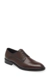 Hugo Boss Derby Shoes In Smooth And Printed Leather In Brown
