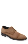 Hugo Boss Boss Derrek Cap Toe Derby In Medium Beige