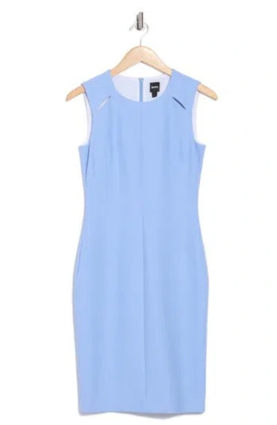 Hugo Boss Boss Detisana Sheath Dress In Blue