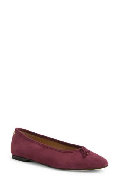 Hugo Boss Boss Diana Ballet Flat In Burgundy