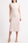 Hugo Boss Boss Dianah Fringe Trim Dress In Crystal Melange