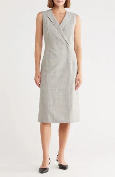 Hugo Boss Boss Dimala Plaid Virgin Wool Blazer Dress