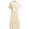 Hugo Boss Boss Dimira Belted Blazer Dress In Butter Friendly Leather