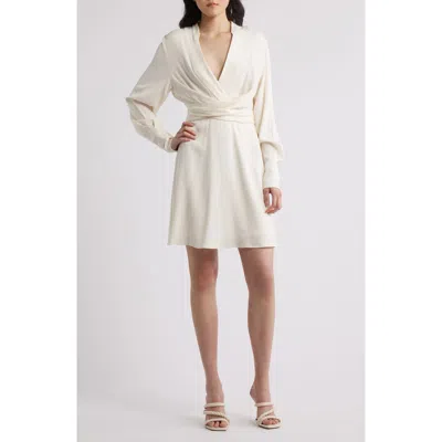 Hugo Boss Boss Dimkai Wrap Front Long Sleeve Dress