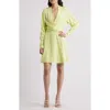 Hugo Boss Boss Dimkai Wrap Front Long Sleeve Dress