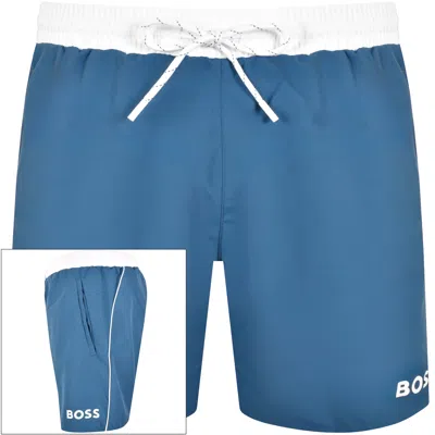 Hugo Boss Boss Dolphin Swim Shorts Blue