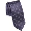 Hugo Boss Boss Dot Print Silk Blend Tie In Blue