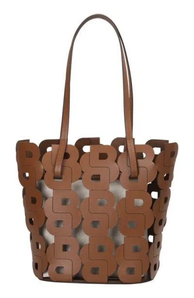 Hugo Boss Boss Double B Monogram Leather Tote