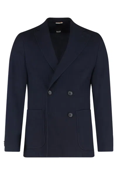 HUGO BOSS BOSS DOUBLE-BREASTED WOOL JACKET