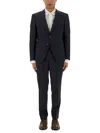 Hugo Boss Tailored Suit Buttoned Cuffs In Blue