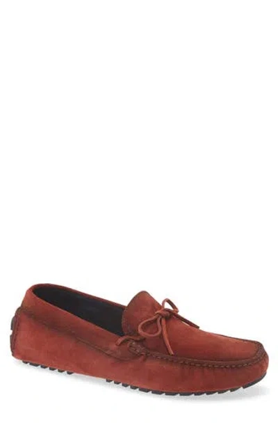 Hugo Boss Boss Driver Loafer In Rust/copper