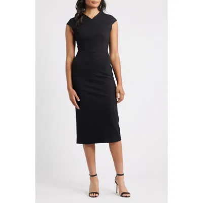 Hugo Boss Boss Dulisa Sheath Dress In Blk