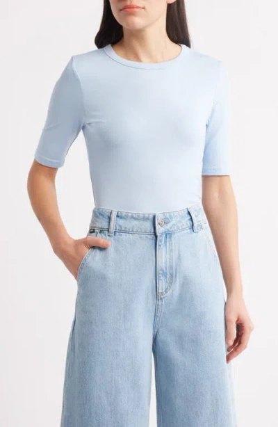 Hugo Boss Boss Efita Crewneck T-shirt In Chambray Blue