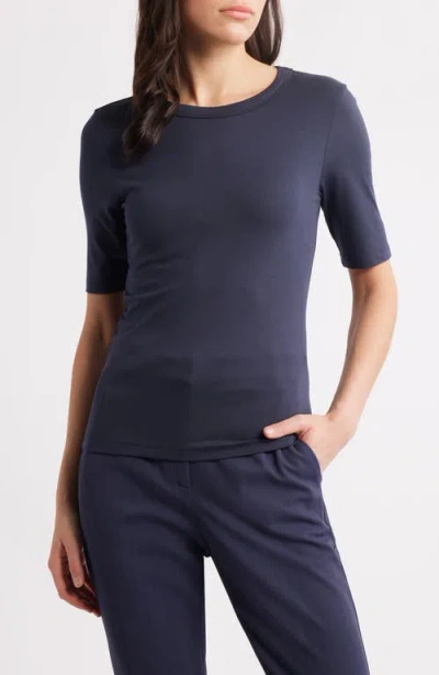 Hugo Boss Boss Efita Crewneck T-shirt In Clean Navy
