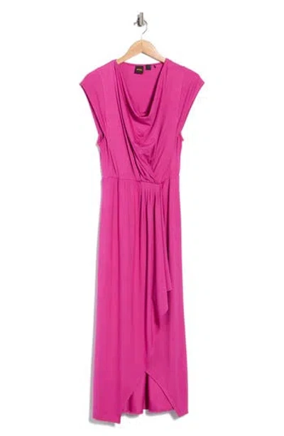 Hugo Boss Boss Elena Jersey Maxi Dress In Pink