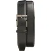 Hugo Boss Boss Elloy Leather Belt In Black