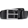 Hugo Boss Elloy Leather Belt In Black