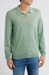 Hugo Boss Boss Enord Long Sleeve Wool Polo Sweater