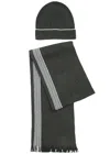 Hugo Boss Boss Enzo Beanie And Scarf Set In Grey