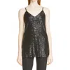 Hugo Boss Boss Essane Sequin Camisole In Black