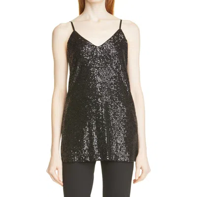 Hugo Boss Boss Essane Sequin Camisole In Black