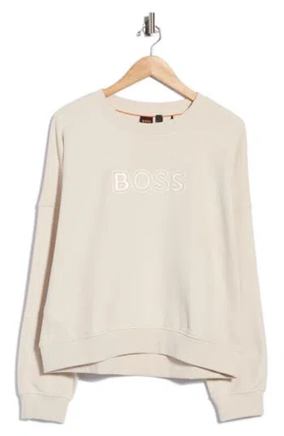 Hugo Boss Boss Ever Logo Graphic Sweatshirt In Neutral