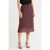 Hugo Boss Boss Evibelle Skirt In Burgundy
