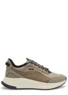Hugo Boss Boss Evo Panelled Mesh Sneakers In Brown