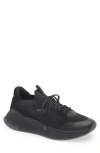 Hugo Boss Black Sock Sneakers With Knitted Upper And Herringbone Sole In Black