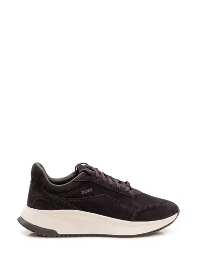 Hugo Boss Boss Evo Sneakers With Trendy Slip-on Style In Brown